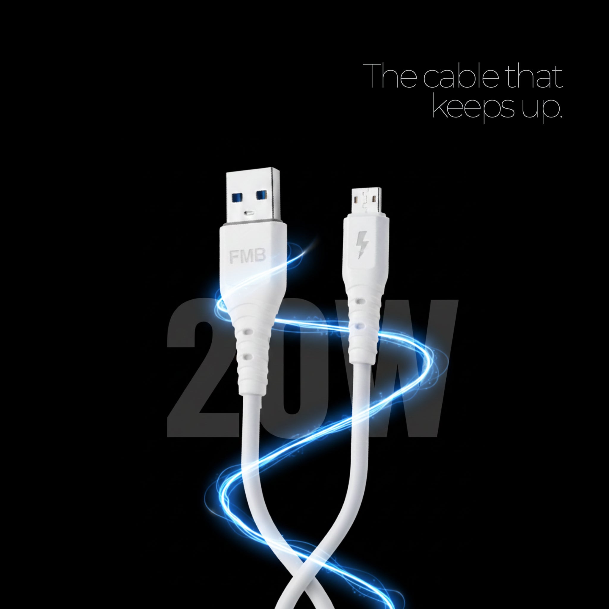 FMB Unicorn 20W Micro-USB Fast Charging Cable 1M - High-Speed Data Cable