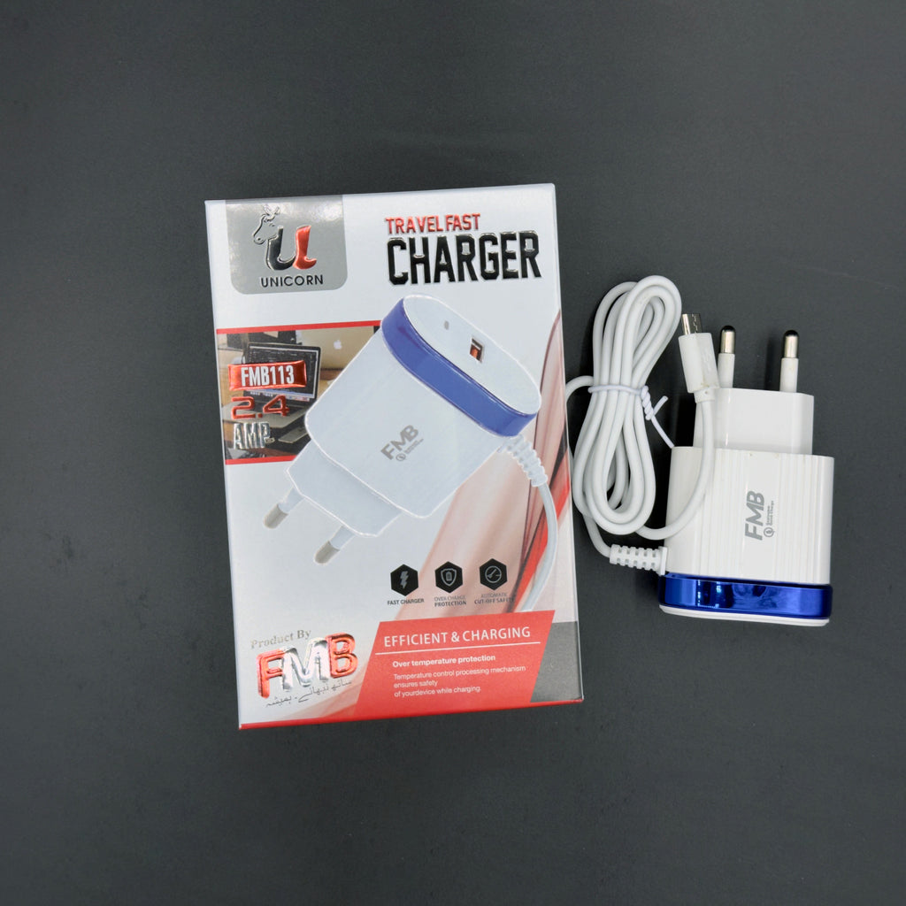 FMB Unicorn 2.4A Travel Fast Charger