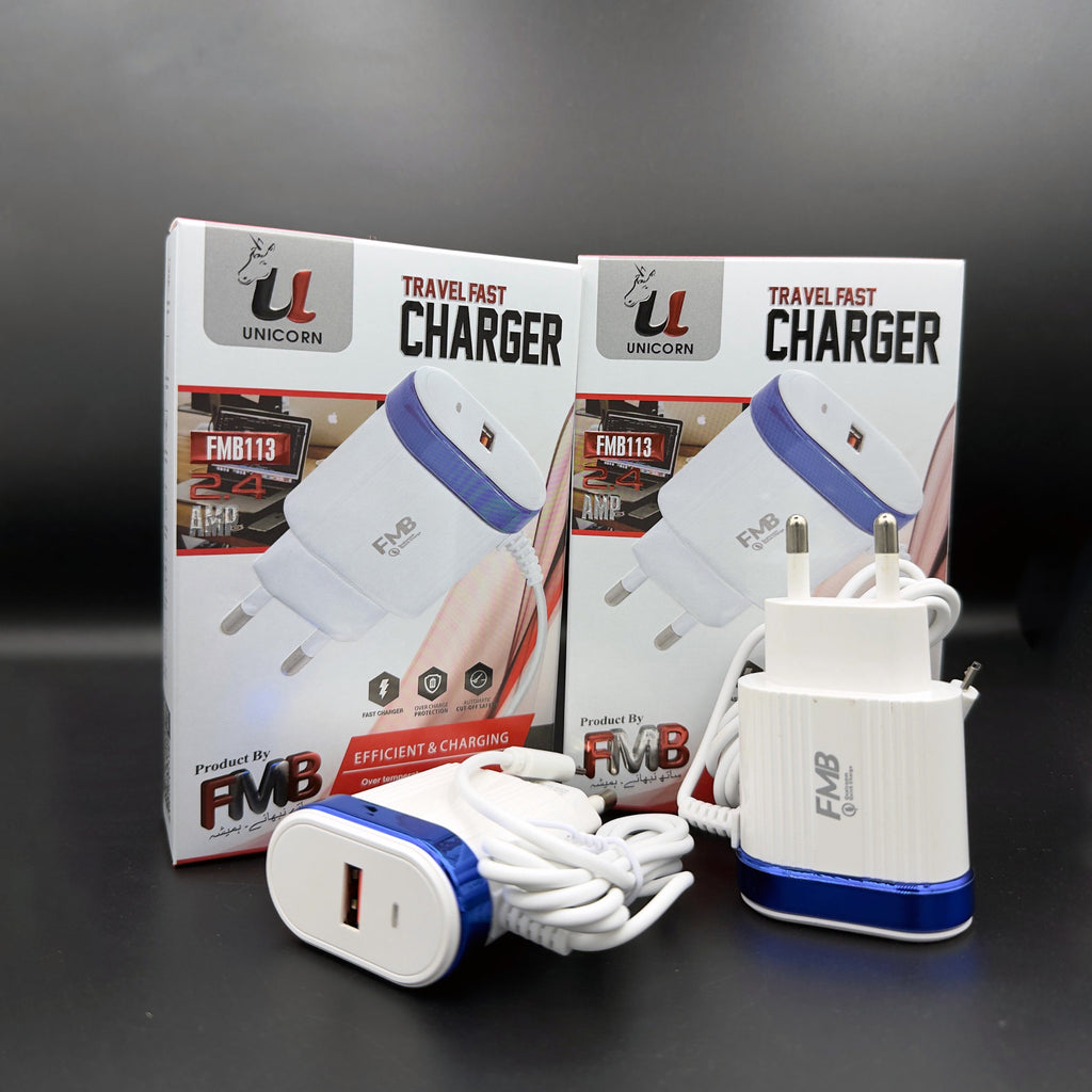FMB Unicorn 2.4A Travel Fast Charger