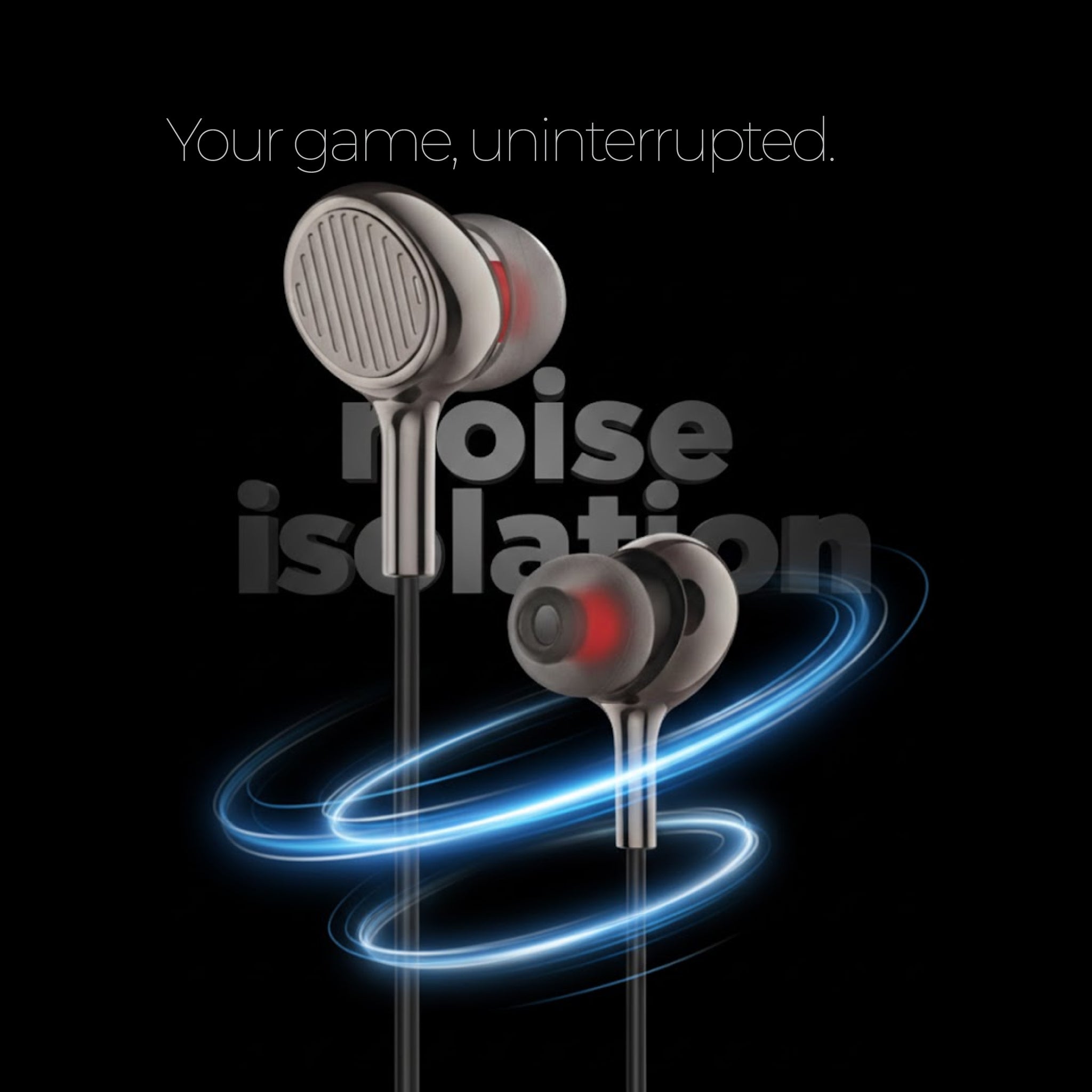 FMB NF-107 Gaming Stereo Earphones - Metal Housing with Mic & Bass Boost