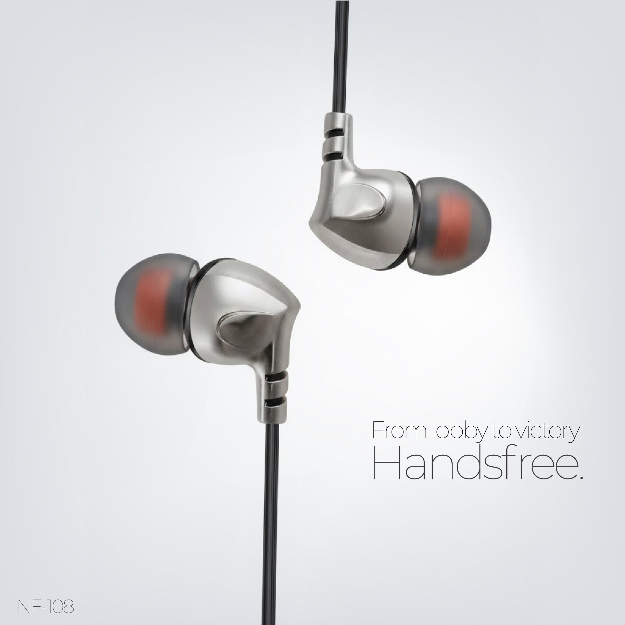 FMB NF-108 Deep Bass Stereo Earphones - Wired In-Ear Headphones with Mic